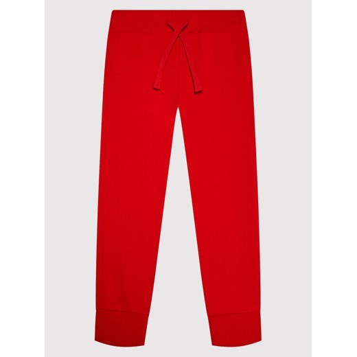Spodnie dresowe 3J68I0028 Czerwony Regular Fit United Colors Of Benetton 130 okazyjna cena MODIVO