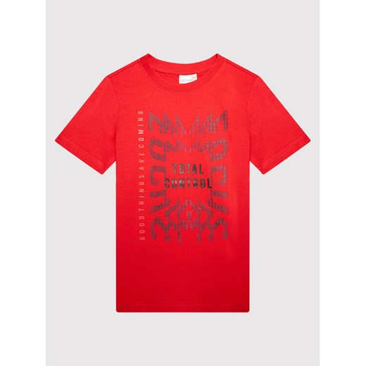 T-Shirt ZC1143203TOT Czerwony Regular Fit 152 MODIVO wyprzedaż