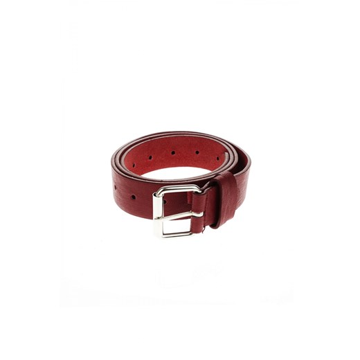Faux leather belt terranova czerwony metalowe