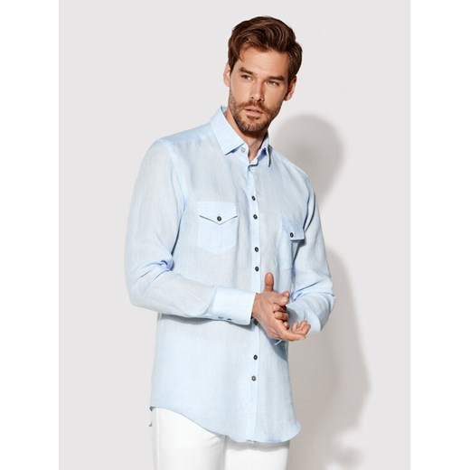 Koszula Jax 2 Niebieski Regular Fit Rage Age M MODIVO wyprzedaż