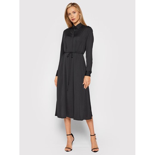 Sukienka koszulowa K20K203225 Czarny Regular Fit Calvin Klein 34 wyprzedaż MODIVO