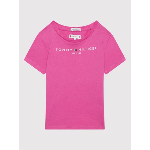 T-Shirt Essential KG0KG05242 D Różowy Regular Fit Tommy Hilfiger 8Y okazyjna cena MODIVO