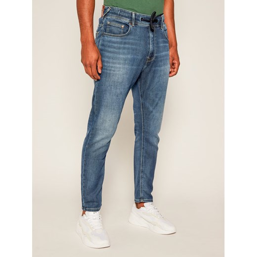 Jeansy Johnson PM204385 Granatowy Relaxed Fit Pepe Jeans 33_32 promocyjna cena MODIVO