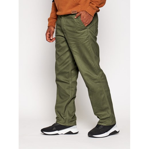 Spodnie materiałowe Boyd PT00161 Zielony Oversize Huf 32 MODIVO okazja