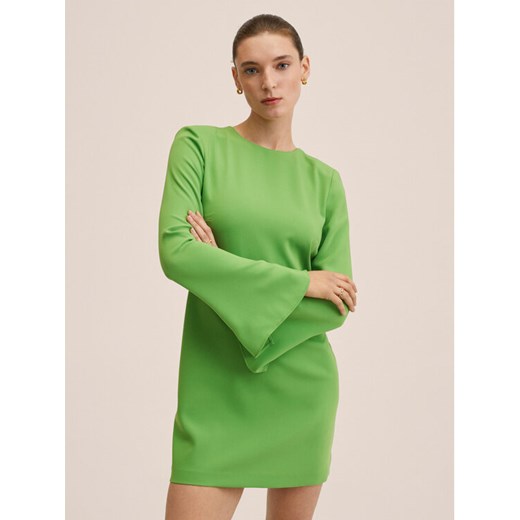 Sukienka koktajlowa Hole 27065771 Zielony Regular Fit Mango S MODIVO