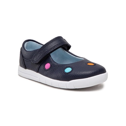 Półbuty Emery Dot T 261505127 Granatowy Clarks 21 okazja MODIVO