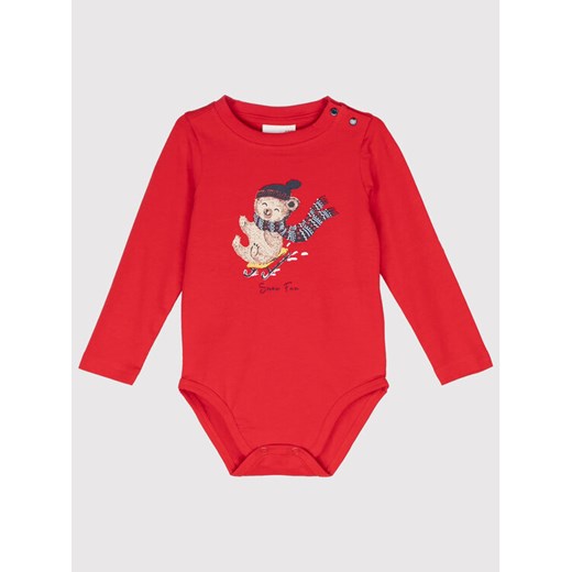 Body dziecięce ZC1112101SNO Czerwony Regular Fit 86 okazja MODIVO