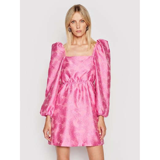Sukienka koktajlowa Sahara F21200091 Różowy Regular Fit L MODIVO promocyjna cena