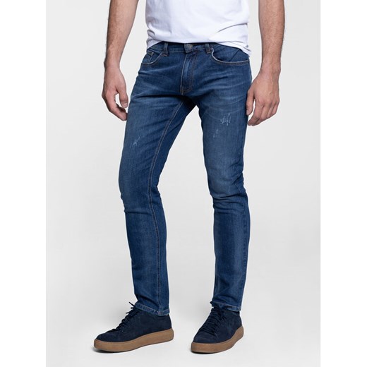 Jeansy Thomas XA9875 Niebieski Slim Fit Vistula 31_32 promocja MODIVO