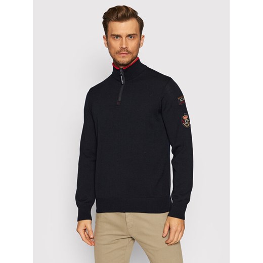 Sweter 11311162 Granatowy Regular Fit Paul&shark M okazyjna cena MODIVO