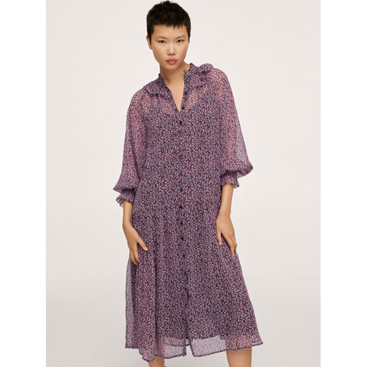 Sukienka koszulowa Amelie 17065928 Różowy Regular Fit Mango XS promocja MODIVO