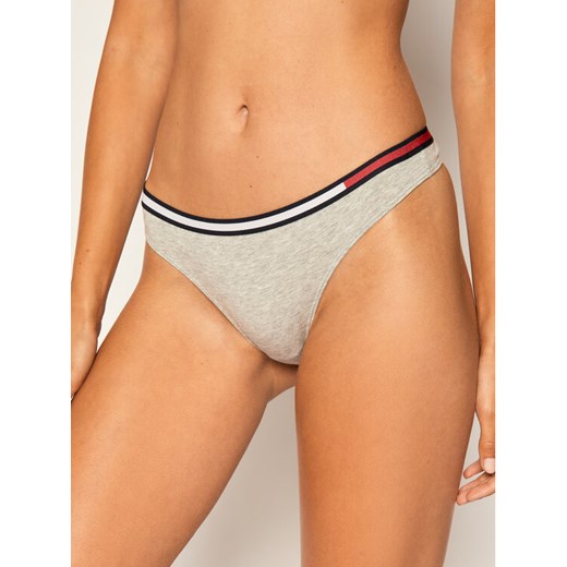 Stringi Thong UW0UW01548 Szary Tommy Hilfiger XS okazja MODIVO