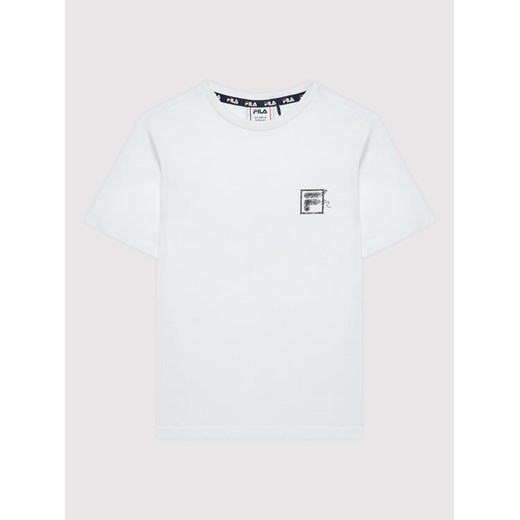 T-Shirt Tessin FAT0052 Biały Regular Fit Fila 146_152 MODIVO