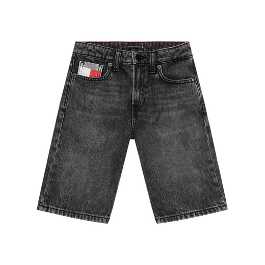 Szorty jeansowe Modern KB0KB06475 Czarny Regular Fit Tommy Hilfiger 12Y promocja MODIVO