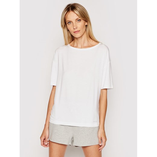 T-Shirt 000QS6408E Biały Regular Fit Calvin Klein Underwear XS okazja MODIVO