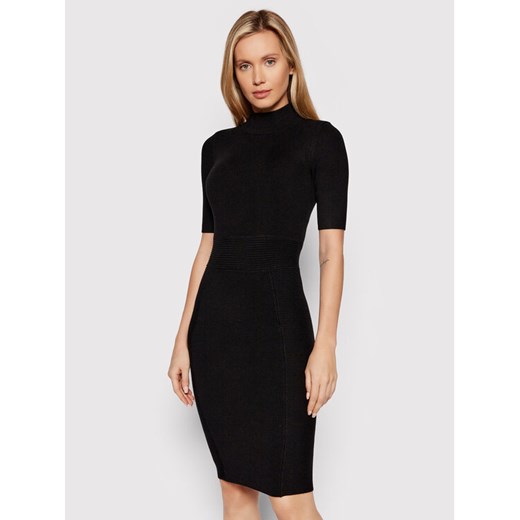 Sukienka dzianinowa Allison W1BK53 Z2BF0 Czarny Slim Fit Guess XS MODIVO