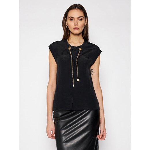 Bluzka CA1233 T5888 Czarny Regular Fit Liu Jo 40 okazja MODIVO