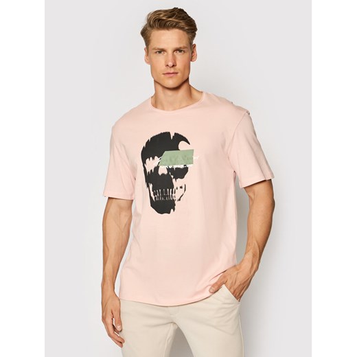 T-Shirt Jack 12189294 Różowy Relaxed Fit XL wyprzedaż MODIVO
