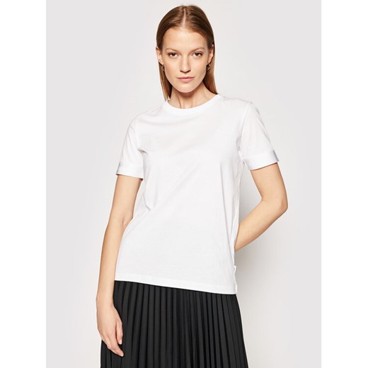 T-Shirt Athleisure K20K202188 Biały Regular Fit Calvin Klein L okazja MODIVO