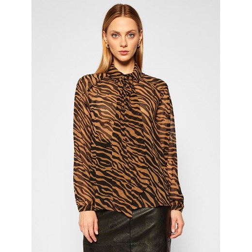 Koszula WF0192 T0110 Brązowy Regular Fit Liu Jo 38 wyprzedaż MODIVO