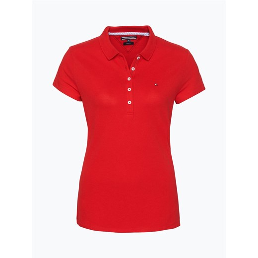 Tommy Hilfiger - Damska koszulka polo – New Chiara, czerwony Tommy Hilfiger XS vangraaf