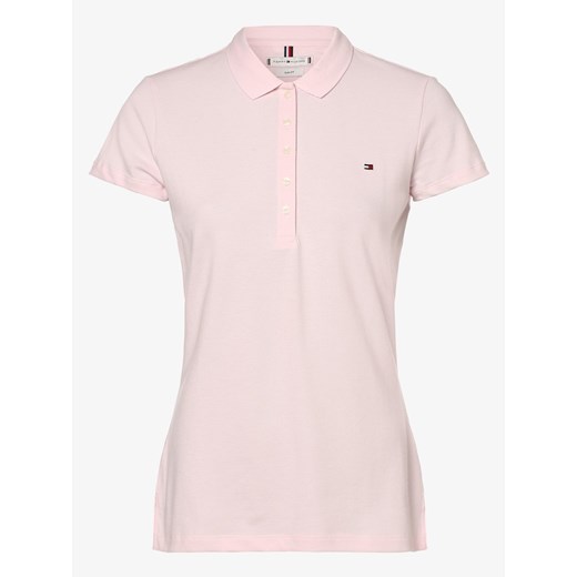 Tommy Hilfiger - Damska koszulka polo – New Chiara, różowy Tommy Hilfiger XL vangraaf
