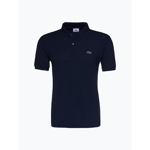 Lacoste Męska koszulka polo Mężczyźni Bawełna granatowy jednolity ze sklepu vangraaf w kategorii T-shirty męskie - zdjęcie 134377605