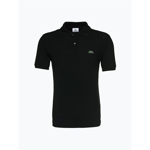 Lacoste Męska koszulka polo Mężczyźni Bawełna czarny jednolity ze sklepu vangraaf w kategorii T-shirty męskie - zdjęcie 134377607