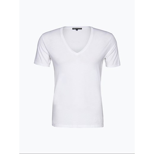 Drykorn T-shirt męski Mężczyźni Bawełna biały jednolity ze sklepu vangraaf w kategorii T-shirty męskie - zdjęcie 134377609