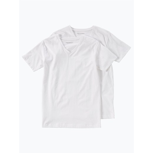 Finshley & Harding - T-shirt męski, biały Finshley & Harding XXL vangraaf