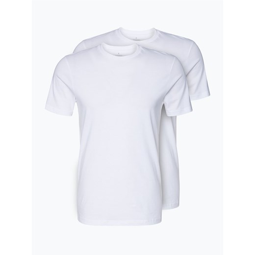 Ragman T-shirty pakowane po 2 szt. Mężczyźni Bawełna biały jednolity ze sklepu vangraaf w kategorii T-shirty męskie - zdjęcie 134377746