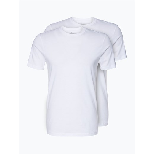 Ragman T-shirty pakowane po 2 szt. Mężczyźni Bawełna biały jednolity ze sklepu vangraaf w kategorii T-shirty męskie - zdjęcie 134377746