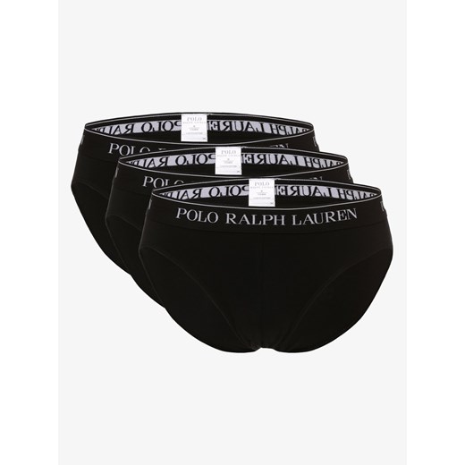 Polo Ralph Lauren Slipy pakowane po 3 szt. Mężczyźni Bawełna czarny jednolity ze sklepu vangraaf w kategorii Majtki męskie - zdjęcie 134377838