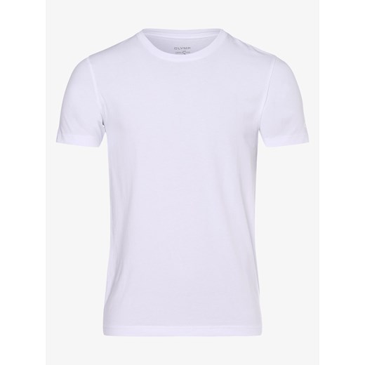 Olymp Level Five T-shirt męski Mężczyźni Dżersej biały jednolity ze sklepu vangraaf w kategorii Podkoszulki męskie - zdjęcie 134378056