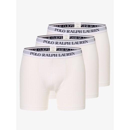 Polo Ralph Lauren Obcisłe bokserki pakowane po 3 szt. Mężczyźni Bawełna biały jednolity ze sklepu vangraaf w kategorii Majtki męskie - zdjęcie 134378077