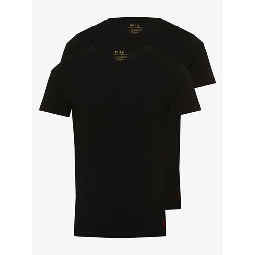 Polo Ralph Lauren T-shirty pakowane po 2 szt. Mężczyźni Dżersej czarny jednolity ze sklepu vangraaf w kategorii T-shirty męskie - zdjęcie 134378078
