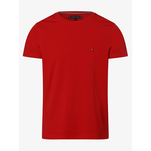 Tommy Hilfiger T-shirt męski Mężczyźni Dżersej czerwony jednolity Tommy Hilfiger XL vangraaf