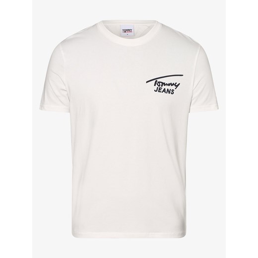 Tommy Jeans - T-shirt męski, biały Tommy Jeans S vangraaf