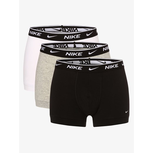 Nike Obcisłe bokserki pakowane po 3 szt. Mężczyźni Bawełna biały jednolity ze sklepu vangraaf w kategorii Majtki męskie - zdjęcie 134378728