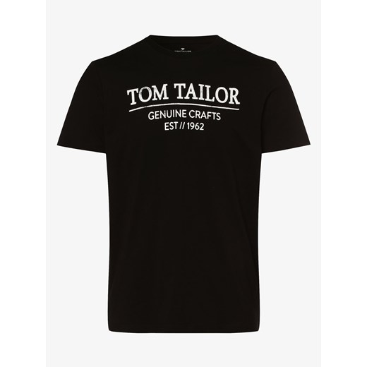 Tom Tailor - T-shirt męski, czarny Tom Tailor S vangraaf