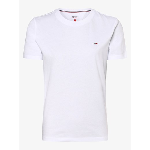 Tommy Jeans - T-shirt damski, biały Tommy Jeans XL vangraaf