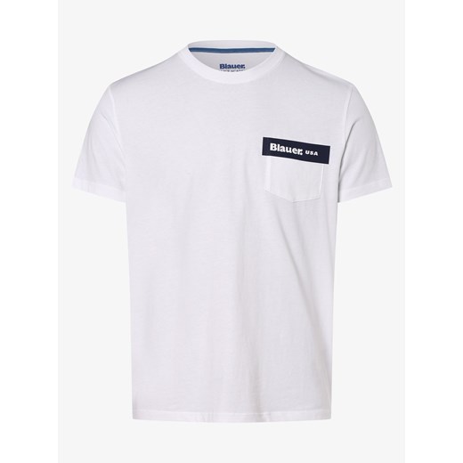 Blauer - T-shirt męski, biały XXL vangraaf