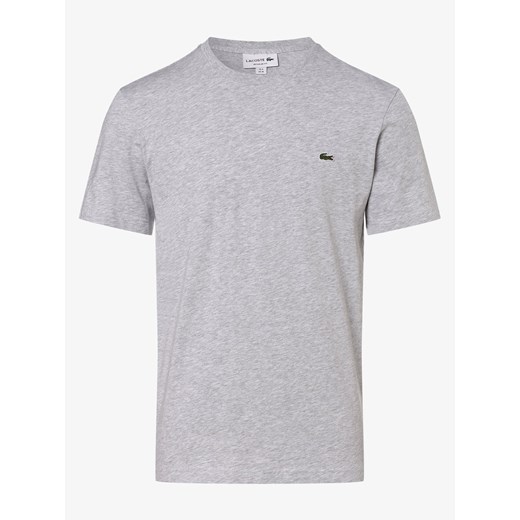 Lacoste T-shirt męski Mężczyźni Dżersej jasny szary marmurkowy ze sklepu vangraaf w kategorii T-shirty męskie - zdjęcie 134380436
