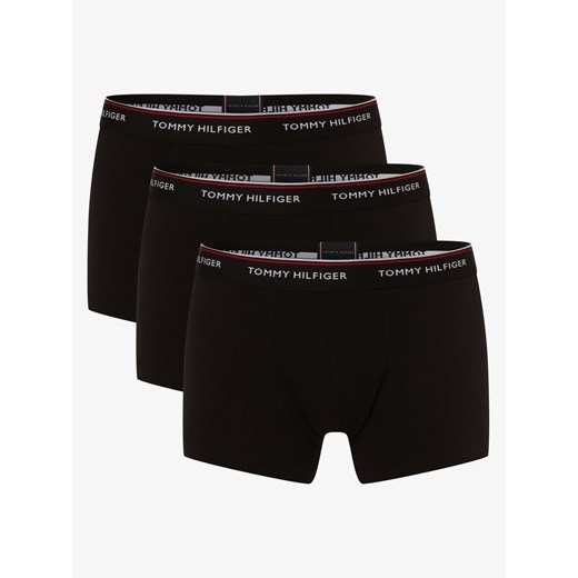 Tommy Hilfiger Obcisłe bokserki pakowane po 3 szt. Mężczyźni Bawełna czarny jednolity ze sklepu vangraaf w kategorii Majtki męskie - zdjęcie 134380579