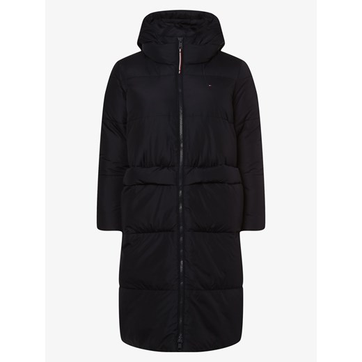 Tommy Hilfiger Curve Damski płaszcz pikowany Kobiety Sztuczne włókno granatowy 48 vangraaf