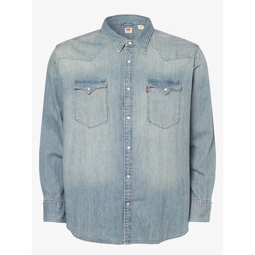Levi's - Męska koszula jeansowa – duże rozmiary, niebieski 5XL vangraaf