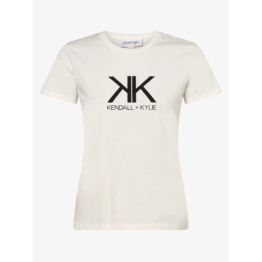 KENDALL + KYLIE - T-shirt damski, beżowy Kendall + Kylie L wyprzedaż vangraaf