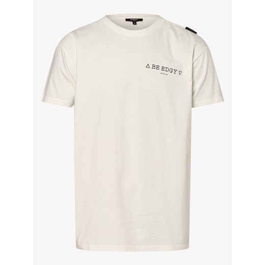 BE EDGY - T-shirt męski – BEpaulus, biały L okazyjna cena vangraaf