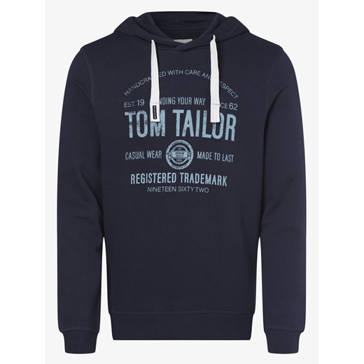 Tom Tailor - Męska bluza z kapturem, niebieski Tom Tailor XXL vangraaf