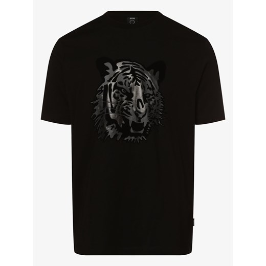 BOSS - T-shirt męski – Tiburt 273_LNY, czarny XL vangraaf